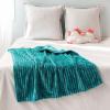 MIULEE Valentines Pink Throw Blanket 3D Ribbed Jacquard Fleece Flannel Velvet Plush Decorative Bed Blanket (Throw, 50″ x 60″) – Super Soft, Lightweight, Warm and Cozy for Couch Sofa Home Decor(Teal)