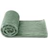 MIULEE Valentines Pink Throw Blanket 3D Ribbed Jacquard Fleece Flannel Velvet Plush Decorative Bed Blanket (Throw, 50″ x 60″) – Super Soft, Lightweight, Warm and Cozy for Couch Sofa Home Decor(Sage Green)