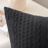 MIULEE Fall Decorative Throw Pillow Covers Set of 2 Super Soft Modern Stretchy Embossed Patterned Cushion Covers for Halloween Farmhouse Couch Sofa Livingroom Bed,Black 18×18 inch(Black)