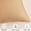 MIULEE Pack of 2 Decorative Outdoor Waterproof Pillow Covers Square Garden Cushion Sham Throw Pillowcase Shell for Spring Patio Tent Couch 18×18 Inch Teal Blue(Light Brown)