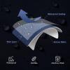 MIULEE Outdoor Waterproof Throw Pillow Covers Set of 2 Relax Decorative Outdoor Square Pillowcases for Chair Patio Garden Couch Tent Balcony Sofa Deep Blue 18×18 Inch(Navy Blue)