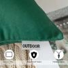 MIULEE Pack of 2 Decorative Outdoor Waterproof Pillow Covers Garden Cushion Sham Throw Pillowcase Summer Shell for Patio Tent Couch 16×16 Inch Beige(Army Green)