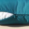 MIULEE Pack of 2 Decorative Outdoor Waterproof Pillow Covers Garden Cushion Sham Throw Pillowcase Summer Shell for Patio Tent Couch 16×16 Inch Beige(Deep Blue)