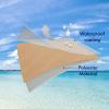 MIULEE Pack of 2 Decorative Outdoor Waterproof Pillow Covers Garden Cushion Sham Throw Pillowcase Summer Shell for Patio Tent Couch 16×16 Inch Beige(Light Brown)