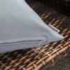 MIULEE Pack of 2 Decorative Outdoor Waterproof Pillow Covers Garden Cushion Sham Throw Pillowcase Summer Shell for Patio Tent Couch 16×16 Inch Beige(Light Grey)