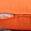 MIULEE Pack of 2 Decorative Outdoor Waterproof Pillow Covers Garden Cushion Sham Throw Pillowcase Summer Shell for Patio Tent Couch 16×16 Inch Beige(Orange)