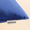 MIULEE Pack of 2 Decorative Outdoor Waterproof Pillow Covers Garden Cushion Sham Throw Pillowcase Summer Shell for Patio Tent Couch 16×16 Inch Beige(Royal Blue)