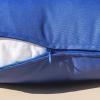 MIULEE Pack of 2 Decorative Outdoor Waterproof Pillow Covers Garden Cushion Sham Throw Pillowcase Summer Shell for Patio Tent Couch 16×16 Inch Beige(Royal Blue)