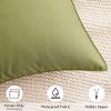 MIULEE Pack of 2 Decorative Outdoor Waterproof Pillow Covers Garden Cushion Sham Throw Pillowcase Summer Shell for Patio Tent Couch 16×16 Inch Beige(Sage Green)