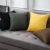 MIULEE Pack of 4 Decorative Outdoor Summer Pillow Covers Square Cushion Cases PU Coating Waterproof Throw Pillowcase Shell for Living Room Couch Sofa Garden Tent Park 18×18 Inch Yellow(Yellow)
