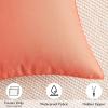 MIULEE Pack of 4 Decorative Outdoor Summer Pillow Covers Square Cushion Cases PU Coating Waterproof Throw Pillowcase Shell for Living Room Couch Sofa Garden Tent Park 18×18 Inch Yellow(Coral Red)