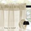 MIULEE Ivory Privacy Outdoor Curtains Waterproof Non-See-Through Semi Sheer 2 Panels Set Elegant Rod Pocket for Patio, Porch, Pergola, Cabana, Gazebo, 52 X 96 Inch Long(Cream Beige)