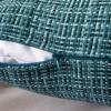 MIULEE Outdoor Waterproof Throw Pillow Covers Decorative Farmhouse Water Resistant Cushion Covers for Tent Patio Garden Couch Sofa Pack of 2, 20×20 Inch Violet(Teal)