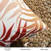 MIULEE Pack of 2 Fall Decorative Outdoor Waterproof Throw Pillow Covers Patio Pillow Cases Natural Leaves Pattern Spring Square Cushion Shams Shell for Garden Balcony Couch 20×20 Inch, Orange(Orange)