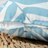 MIULEE Pack of 2 Fall Decorative Outdoor Waterproof Throw Pillow Covers Patio Pillow Cases Natural Leaves Pattern Spring Square Cushion Shams Shell for Garden Balcony Couch 20×20 Inch, Orange(Light Blue)