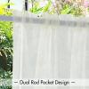 MIULEE Outdoor Sheer Curtain for Patio Waterproof – 2 Panels Sage Green Privacy Drape Voile Curtain Rod Pocket for Porch,Pergola, Cabana, Gazebo, 54 X 84 Inch Long(Ivory)