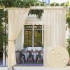 MIULEE Outdoor Sheer Curtain for Patio Waterproof – 2 Panels Sage Green Privacy Drape Voile Curtain Rod Pocket for Porch,Pergola, Cabana, Gazebo, 54 X 84 Inch Long(Cream Beige)
