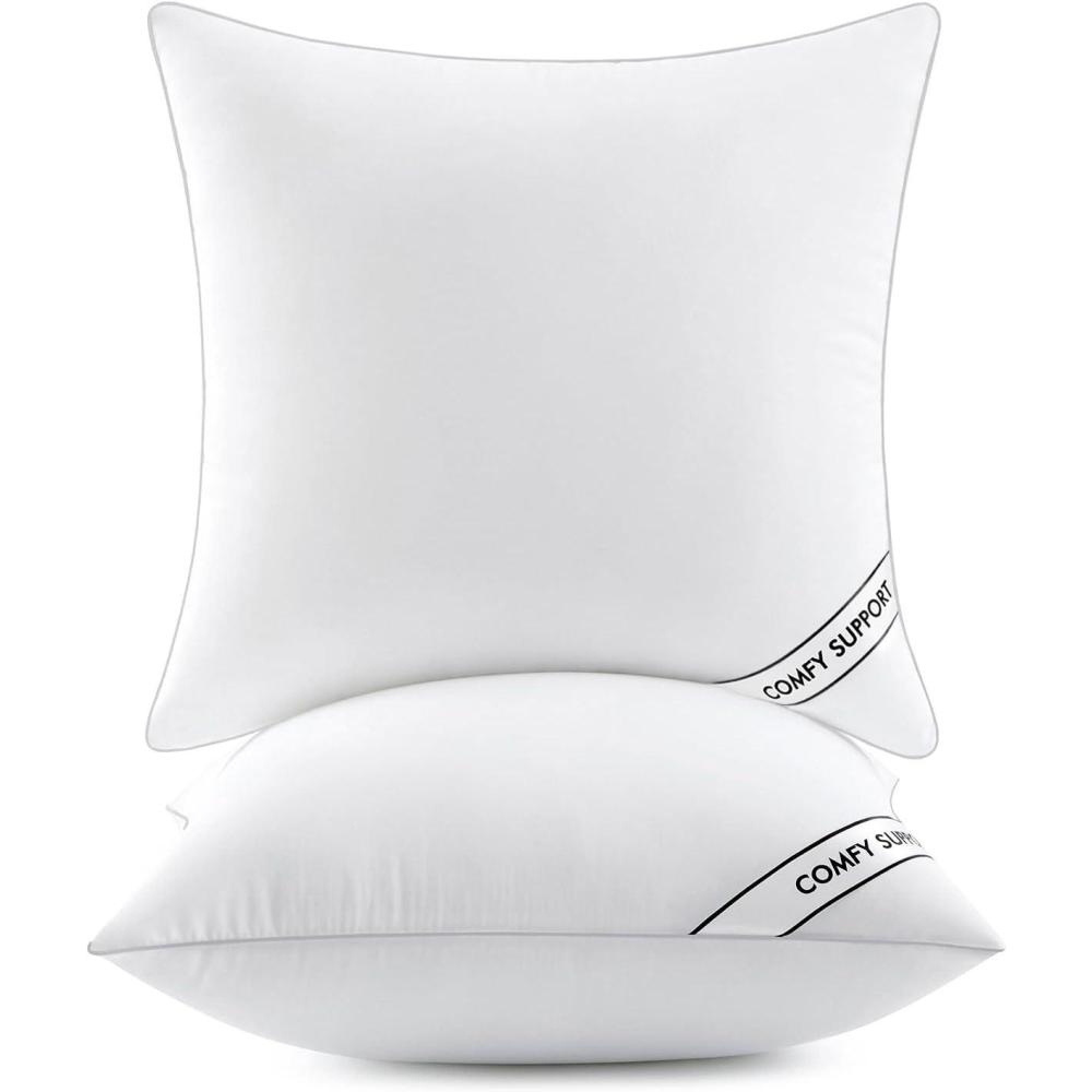 imageMIULEE 18x18 Inch Pillows Inserts Pack of 4 Down Alternative Virgin Filling Comfy Support Throw Pillows for Sofa Couch Bed2
