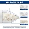 MIULEE Pack of 4 18×18 Pillow Inserts, Premium Feather and Down Decorative Throw Pillows, Fluffy and Choppable, Cotton Fabric for Sofa Bed Couch(26×26 Inch)