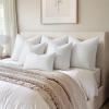 MIULEE Pack of 4 18×18 Pillow Inserts, Premium Feather and Down Decorative Throw Pillows, Fluffy and Choppable, Cotton Fabric for Sofa Bed Couch(26×26 Inch)