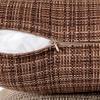 MIULEE Outdoor Waterproof Throw Pillow Covers Decorative Farmhouse Water Resistant Cushion Covers for Tent Patio Garden Couch Sofa Pack of 2, 18×18 Inch Coffee(Coffee)