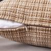 MIULEE Outdoor Waterproof Throw Pillow Covers Decorative Farmhouse Water Resistant Cushion Covers for Tent Patio Garden Couch Sofa Pack of 2, 18×18 Inch Coffee(Beige)