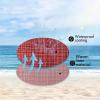 MIULEE Outdoor Waterproof Throw Pillow Covers Decorative Farmhouse Water Resistant Cushion Covers for Tent Patio Garden Couch Sofa Pack of 2, 18×18 Inch Coffee(Red)