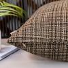 MIULEE Outdoor Waterproof Throw Pillow Covers Decorative Farmhouse Water Resistant Cushion Covers for Tent Patio Garden Couch Sofa Pack of 2, 18×18 Inch Coffee(Brown)