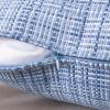 MIULEE Outdoor Waterproof Throw Pillow Covers Decorative Farmhouse Water Resistant Cushion Covers for Tent Patio Garden Couch Sofa Pack of 2, 18×18 Inch Coffee(Light Blue)