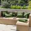 MIULEE Outdoor Waterproof Throw Pillow Covers Set of 2 Hello Sunshine Decorative Outdoor Rectangular Pillowcases for Chair Patio Garden Couch Tent Balcony Sofa Orange 12×20 Inch(Olive Green)