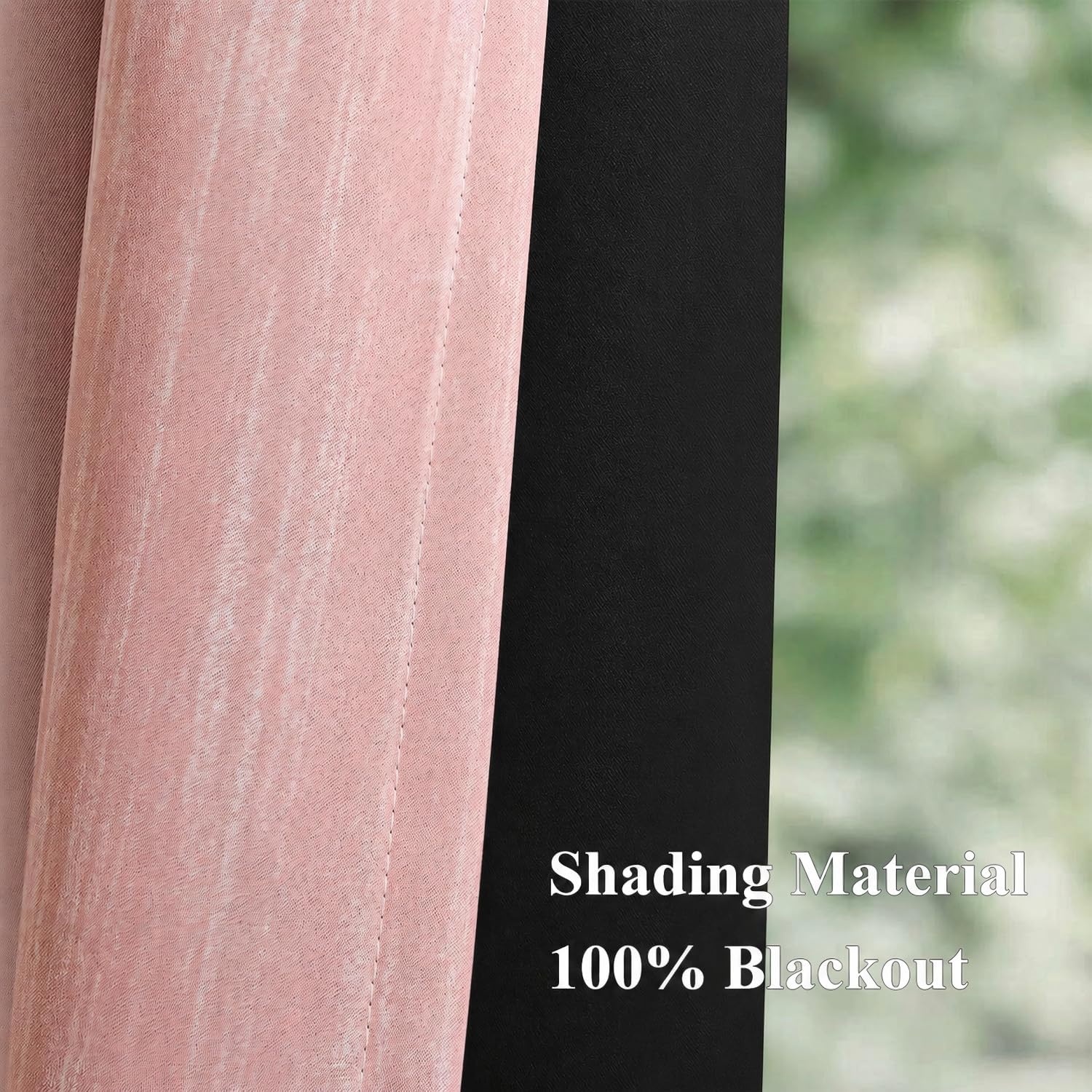 image:imageMIULEE Navy Blue and Greyish White Ombre Blackout Curtains Full Room Darkening Thermal Insulated 84 Inches Long Drapes for BedroomLiving Room Grommet Window Treatments Modern 52Wx84L Set of 2Pink and Greyish White