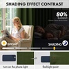 MIULEE Blackout Curtains 4 Panels Sets Black 63 Inch Length, Top and Bottom Rod Pocket Room Darkening Curtains for Bedroom Windows, 4 Pack Solid Thermal Insulated Light Blocking Curtain Drapes(Olive Green)