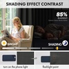 MIULEE Blackout Curtains 4 Panels Sets Black 63 Inch Length, Top and Bottom Rod Pocket Room Darkening Curtains for Bedroom Windows, 4 Pack Solid Thermal Insulated Light Blocking Curtain Drapes(Dark Grey)
