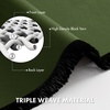 MIULEE Blackout Curtains 4 Panels Sets Black 63 Inch Length, Top and Bottom Rod Pocket Room Darkening Curtains for Bedroom Windows, 4 Pack Solid Thermal Insulated Light Blocking Curtain Drapes(Olive Green)