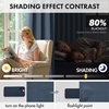 MIULEE Blackout Curtains 4 Panels Sets Black 63 Inch Length, Top and Bottom Rod Pocket Room Darkening Curtains for Bedroom Windows, 4 Pack Solid Thermal Insulated Light Blocking Curtain Drapes(Stone Blue)