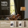 MIULEE Cream 100% Blackout Curtains for Bedroom 63 Inch Long, 2 Thick Layers Thermal Insulated Black Out Window Curtains with Black Liner, Noise Reducing Grommet Living Room Drapes 2 Panels Set Ivory(Taupe)