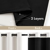 MIULEE Cream 100% Blackout Curtains for Bedroom 63 Inch Long, 2 Thick Layers Thermal Insulated Black Out Window Curtains with Black Liner, Noise Reducing Grommet Living Room Drapes 2 Panels Set Ivory(Ivory)