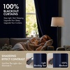 MIULEE Cream 100% Blackout Curtains for Bedroom 63 Inch Long, 2 Thick Layers Thermal Insulated Black Out Window Curtains with Black Liner, Noise Reducing Grommet Living Room Drapes 2 Panels Set Ivory(Navy Blue)