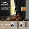 MIULEE Cream 100% Blackout Curtains for Bedroom 63 Inch Long, 2 Thick Layers Thermal Insulated Black Out Window Curtains with Black Liner, Noise Reducing Grommet Living Room Drapes 2 Panels Set Ivory(Stone)