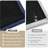 MIULEE Cream 100% Blackout Curtains for Bedroom 63 Inch Long, 2 Thick Layers Thermal Insulated Black Out Window Curtains with Black Liner, Noise Reducing Grommet Living Room Drapes 2 Panels Set Ivory(Navy Blue)