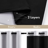 MIULEE Cream 100% Blackout Curtains for Bedroom 63 Inch Long, 2 Thick Layers Thermal Insulated Black Out Window Curtains with Black Liner, Noise Reducing Grommet Living Room Drapes 2 Panels Set Ivory(Greyish White)