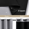 MIULEE Cream 100% Blackout Curtains for Bedroom 63 Inch Long, 2 Thick Layers Thermal Insulated Black Out Window Curtains with Black Liner, Noise Reducing Grommet Living Room Drapes 2 Panels Set Ivory(Light Grey)