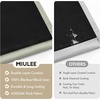 MIULEE Cream 100% Blackout Curtains for Bedroom 63 Inch Long, 2 Thick Layers Thermal Insulated Black Out Window Curtains with Black Liner, Noise Reducing Grommet Living Room Drapes 2 Panels Set Ivory(Sage Green)