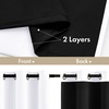 MIULEE Cream 100% Blackout Curtains for Bedroom 63 Inch Long, 2 Thick Layers Thermal Insulated Black Out Window Curtains with Black Liner, Noise Reducing Grommet Living Room Drapes 2 Panels Set Ivory(White)
