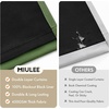 MIULEE Cream 100% Blackout Curtains for Bedroom 63 Inch Long, 2 Thick Layers Thermal Insulated Black Out Window Curtains with Black Liner, Noise Reducing Grommet Living Room Drapes 2 Panels Set Ivory(Olive Green)