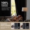 MIULEE Cream 100% Blackout Curtains for Bedroom 63 Inch Long, 2 Thick Layers Thermal Insulated Black Out Window Curtains with Black Liner, Noise Reducing Grommet Living Room Drapes 2 Panels Set Ivory(Grey)