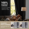 MIULEE Cream 100% Blackout Curtains for Bedroom 63 Inch Long, 2 Thick Layers Thermal Insulated Black Out Window Curtains with Black Liner, Noise Reducing Grommet Living Room Drapes 2 Panels Set Ivory(Light Grey)