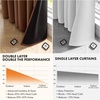 MIULEE Cream 100% Blackout Curtains for Bedroom 63 Inch Long, 2 Thick Layers Thermal Insulated Black Out Window Curtains with Black Liner, Noise Reducing Grommet Living Room Drapes 2 Panels Set Ivory(Cappuccino Brown)