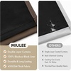 MIULEE Cream 100% Blackout Curtains for Bedroom 63 Inch Long, 2 Thick Layers Thermal Insulated Black Out Window Curtains with Black Liner, Noise Reducing Grommet Living Room Drapes 2 Panels Set Ivory(Chocolate Brown)