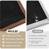 MIULEE Cream 100% Blackout Curtains for Bedroom 63 Inch Long, 2 Thick Layers Thermal Insulated Black Out Window Curtains with Black Liner, Noise Reducing Grommet Living Room Drapes 2 Panels Set Ivory(Cappuccino Brown)